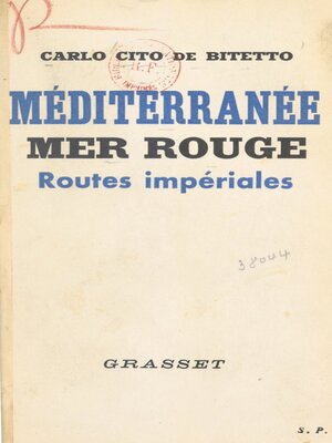 cover image of Méditerranée, Mer Rouge